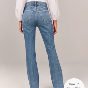 Abercrombie high rise flare jeans